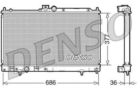 DRM45022 DENSO Радиатор, охлаждение двигателя