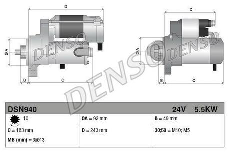 DSN940 DENSO Стартер