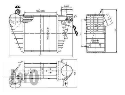 003-018-0003 DEPO Радіатор інтеркулера а AUDI A3/OCTAVIA/GOLF 1.8-1.9 TDI 96-10