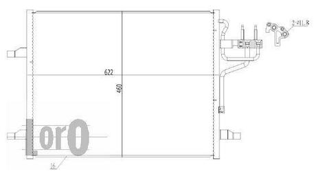 017-016-0027 DEPO Конденсатор, кондиционер