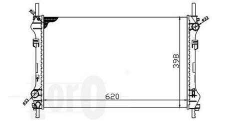 017-017-0033 DEPO Радiатор охолодження