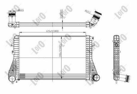 053-018-0013 DEPO INTERCOOLER, CHARGER