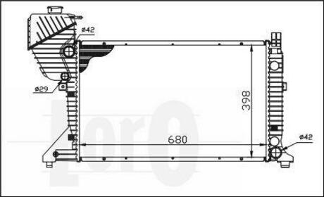 054-017-0007 DEPO Радіатор охолодження двигуна Sprinter ОМ611-612 00-06