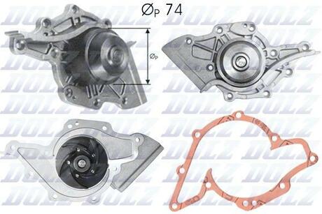 A175 DOLZ Водяний насос AUDI 100 A6 V8 Dolz A175 оригінальна запчастина