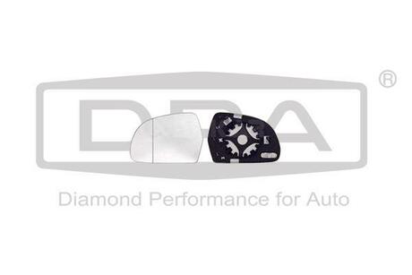 88570861402 DPA Элемент зеркальный правый с подогревом хром Skoda Octavia (04-13)/Audi A3 (03-12),A4 (07-15),A6 (04-11),A8 (03-10),Q3 (11-) ()