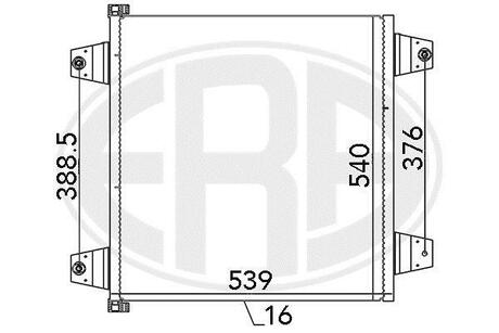 667123 ERA Радіатор кондиціонера
