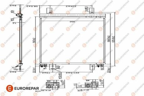 1626267380 EUROREPAR РАДІАТОР КОНДИЦІОНЕРА