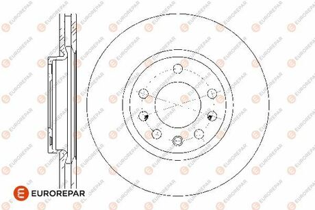 1676009680 EUROREPAR Диски гальмівні (к-т 2 шт) EUROREPAR 1676009680 оригінальна запчастина