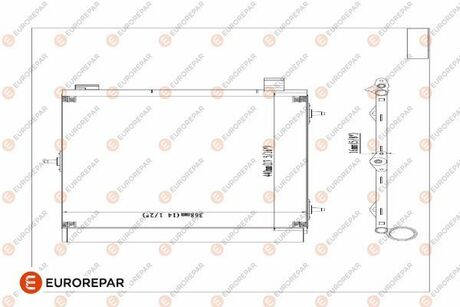 E163362 EUROREPAR радiатор кондицiонера