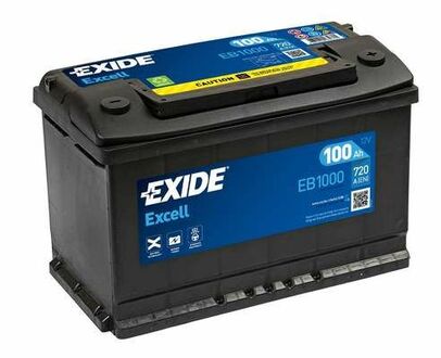 EB1000 EXIDE АКБ 6СТ-100 R+ (пт720) (необслуж)(315х175х205) EXCELL