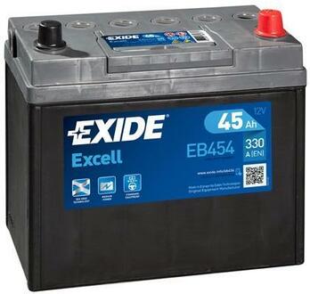 EB454 EXIDE Аккумулятор   45Ah-12v Exide EXCELL(234х127х220),R,EN330 Азія