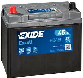 EB455 EXIDE Акумулятор 45Ah-12v Exide EXCELL (234х127х220), L, EN330 Азія