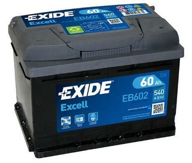 EB602 EXIDE Стартерная аккумуляторная батарея; Стартерная аккумуляторная батарея