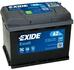 EB620 EXIDE Батарея акумуляторна Exide Excell 12В 62Аг 540А(EN) R+ EXIDE EB620 оригінальна запчастина (фото 1)