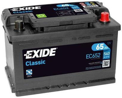 EC652 EXIDE Стартерная аккумуляторная батарея