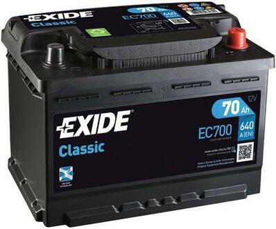 EC700 EXIDE Стартерная аккумуляторная батарея; Стартерная аккумуляторная батарея