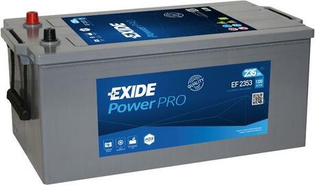 EF2353 EXIDE Акумулятор  235Ah-12v Exide PROFESSIONAL POWER(518х279х240),полярність зворотна (3),EN1300
