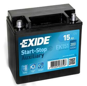 EK151 EXIDE Стартерная аккумуляторная батарея; Стартерная аккумуляторная батарея