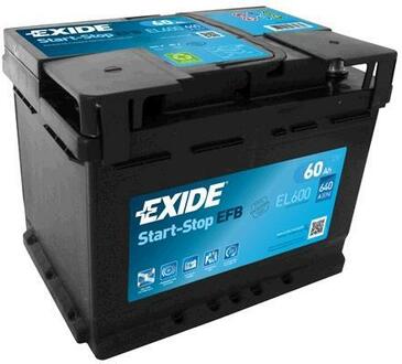EL600 EXIDE Стартерная аккумуляторная батарея; Стартерная аккумуляторная батарея