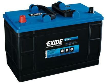 ER550 EXIDE АКБ Exide Dual 12В 115Аг 760А(АЗІЯ) L+ EXIDE ER550 оригінальна запчастина
