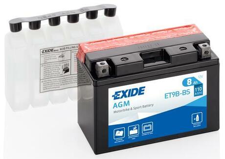 ET9B-BS EXIDE Стартерная аккумуляторная батарея; Стартерная аккумуляторная батарея