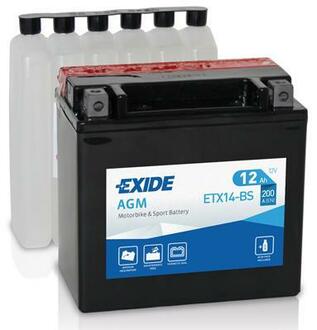 ETX14-BS EXIDE Стартерная аккумуляторная батарея; Стартерная аккумуляторная батарея