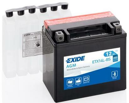ETX14L-BS EXIDE Стартерная аккумуляторная батарея; Стартерная аккумуляторная батарея