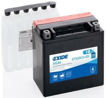 ETX20CH-BS EXIDE Стартерная аккумуляторная батарея; Стартерная аккумуляторная батарея