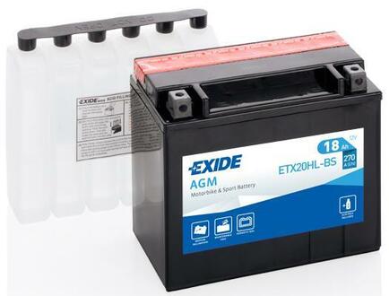 ETX20HL-BS EXIDE Стартерная аккумуляторная батарея; Стартерная аккумуляторная батарея