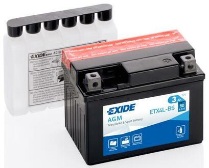 ETX4L-BS EXIDE Стартерная аккумуляторная батарея; Стартерная аккумуляторная батарея