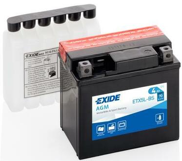 ETX5L-BS EXIDE Стартерная аккумуляторная батарея; Стартерная аккумуляторная батарея