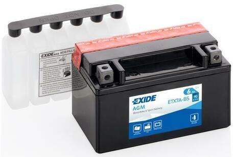 ETX7A-BS EXIDE Стартерная аккумуляторная батарея; Стартерная аккумуляторная батарея