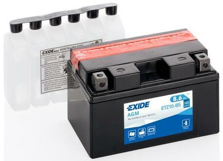 ETZ10-BS EXIDE Стартерная аккумуляторная батарея; Стартерная аккумуляторная батарея
