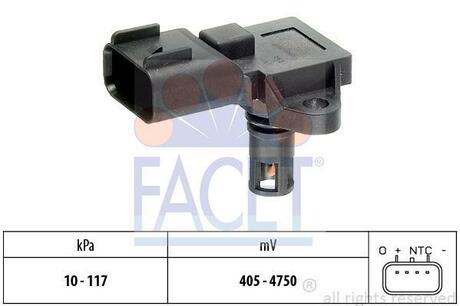10.3097 FACET Датчик тиску повітря Ford Fiesta/Focus C-Max 1.3/1.6 i/Ti 01->