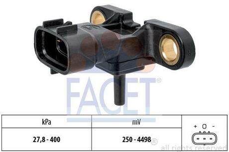 10.3214 FACET Датчик тиску наддуву Auris/Avensis/Corolla/ Land Cruiser/RAV4 1.4-4.5 01-
