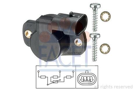 10.5096 FACET Датчик, положение дроссельной заслонки