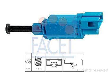 7.1142 FACET Выключатель фонаря сигнала торможения; Выключатель, привод сцепления (Tempomat)