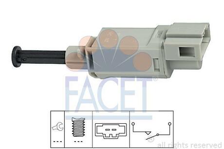 7.1152 FACET Выключатель, привод сцепления (Tempomat)