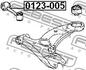0123-005 FEBEST Тяга стабілізатора передня (Вир-во FEBEST) (фото 2)