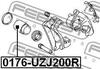 0176-UZJ200R FEBEST Елементи гальмівного супорта (фото 2)