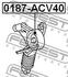 0187-ACV40 FEBEST Натяжной ролик, поликлиновой ремень (фото 2)