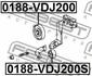 0188-VDJ200S FEBEST Ролик модуля натягувача ременя (фото 2)