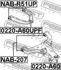 0220-A60UPF FEBEST Опора кульова (передня/зверху) Infiniti QX56/Nissan Armada 03- (фото 2)