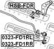 0323-FD1RR FEBEST Тяга / Стійка стабілізатора (фото 2)