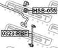 0323-RBF FEBEST Тяга / Стійка стабілізатора (фото 2)
