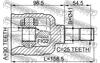 0411-CK FEBEST ШРУС внутрішній MITSUBISHI GALANT/LANCER (вир-во FEBEST) (фото 2)