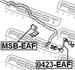 0423-EAF FEBEST Тяга / Стійка стабілізатора (фото 2)