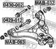 0429-012 FEBEST Болт регулювання розвалу коліс MITSUBISHI PAJERO IV 07- (Вир-во FEBEST) (фото 2)
