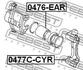 0477C-CYR FEBEST Комплект поддержки корпуса скобы тормоза (фото 2)