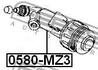 0580-MZ3 FEBEST Рабочий цилиндр, система сцепления (фото 2)
